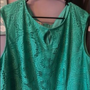 Green Lace dress 24w